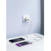 Joyroom JR-TCF05 20W USB-C | USB-A Fast Dual Port Wall Charger - White + USB-C - Lightning 1m
