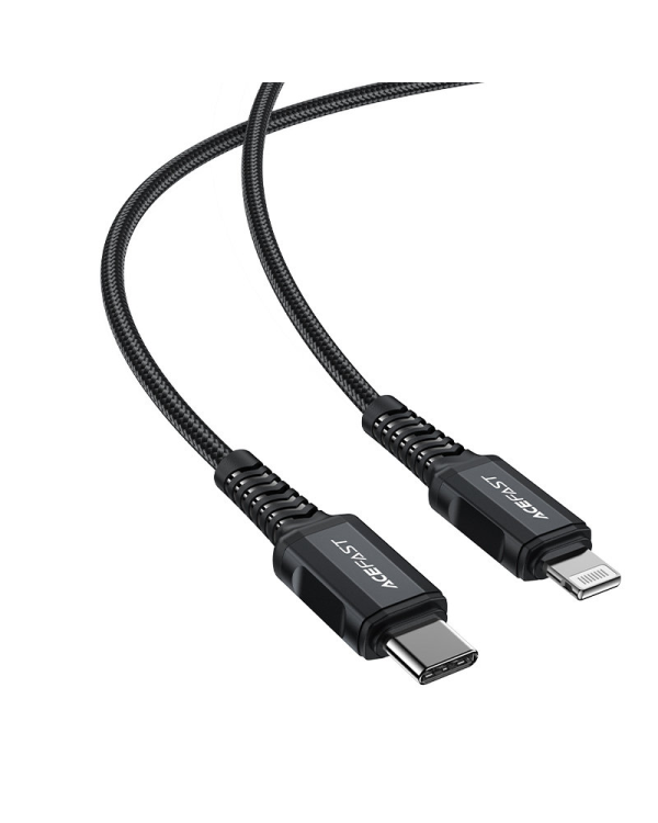 Acefast cable MFI USB Type C - Lightning 1,8m, 30W, 3A black (C4-01 C Black)