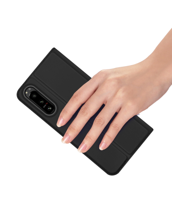 Чехол Dux Ducis Skin Pro для Sony Xperia 5 IV флип-крышка карточка бумажник подставка черный