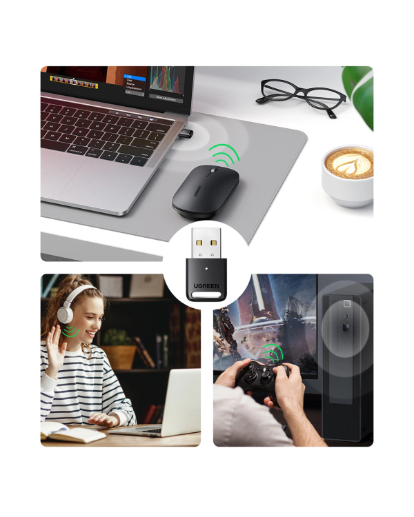 Ugreen CM390 5.0 USB Bluetooth adapter - black