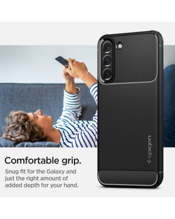 Чехол SPIGEN Rugged Armor ACS03986 для Samsung Galaxy S22 - матовый черный