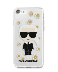 Karl Lagerfeld Ikonik Flower Case for iPhone 7/8/SE2020/SE2022 Transparent