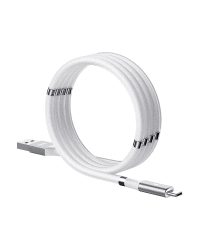 Remax self-organizing magnetic USB - USB Type C cable 2,1 A 1 m white (RC-125a white)