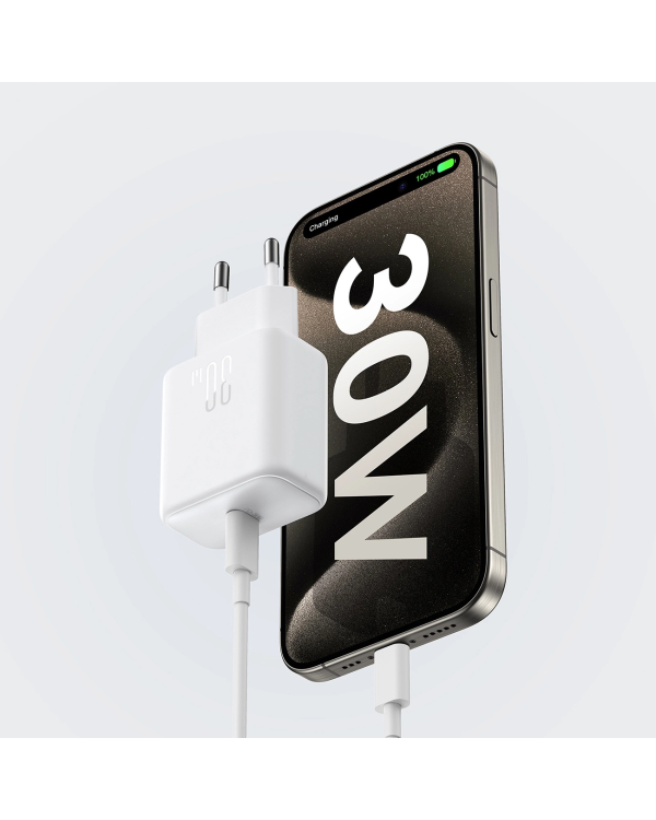 Сетевое зарядное устройство Joyroom JR-TCF24 USB-C PD 30W QC SFC - белый