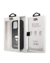 KLHCP13XIKMSBK Karl Lagerfeld PU Saffiano Ikonik Cover for iPhone 13 Pro Max Black