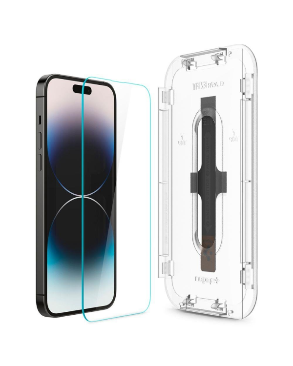 Дополнительное изображение книги «Закаленное стекло для iPhone 14 Pro с аппликатором Spigen Glas.tR EZ FIT (2 шт.)»
