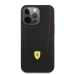 Обложка книги «FEHCP13LRGOK Ferrari Leather with Curved Line Hard Case for iPhone 13 Pro Black»