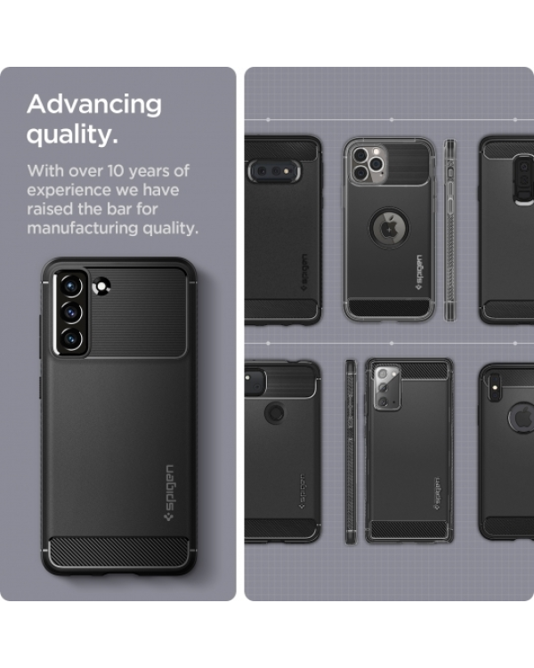  SPIGEN Rugged Armor ACS03049 Чехол для Samsung Galaxy S21 FE - матовый черный