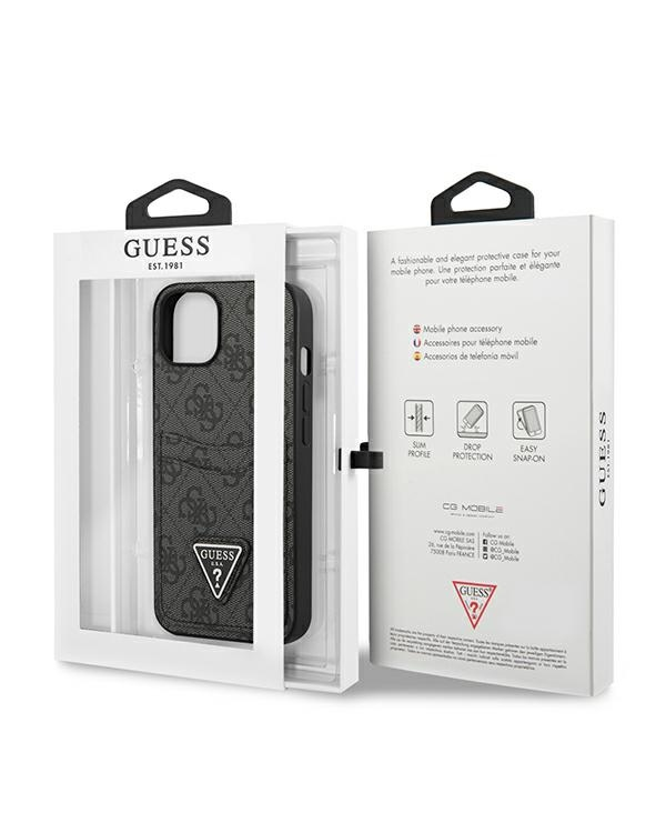 Дополнительное изображение книги «Guess 4G Saffiano Double Card Case for iPhone 13 Black»