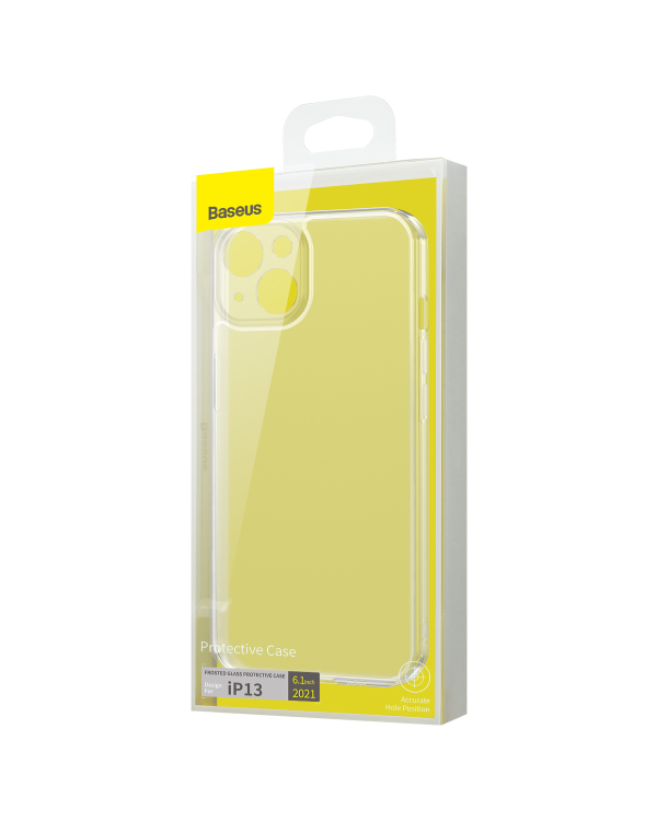 Baseus Frosted Glass Case for iPhone 13 (transparent)