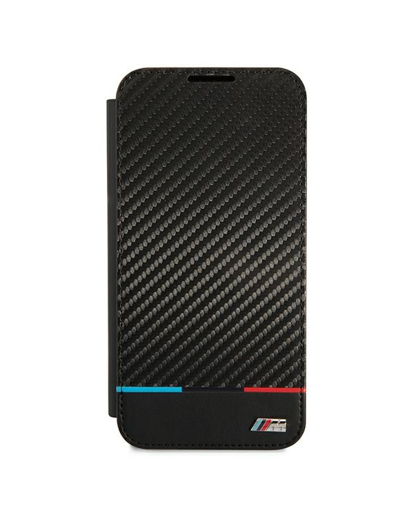 Etui BMW BMBKS22MPUCARTCBK S22+ S906 czarny|black bookcase M Collection Triangles