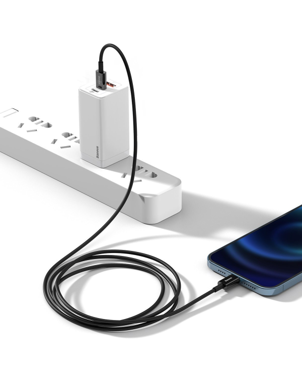 Baseus Superior Series Кабель USB-C к iP, 20 Вт, PD, 2 м (черный)