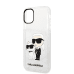 Karl Lagerfeld IML Glitter Karl and Choupette NFT Case for iPhone 11 Transparent