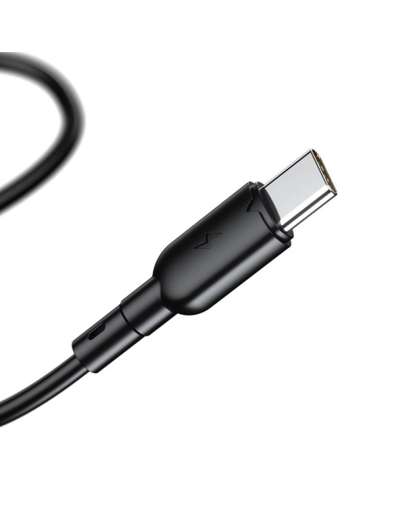 Кабель USB - USB-C Vipfan Colorful X11, 3A, 1м (черный)