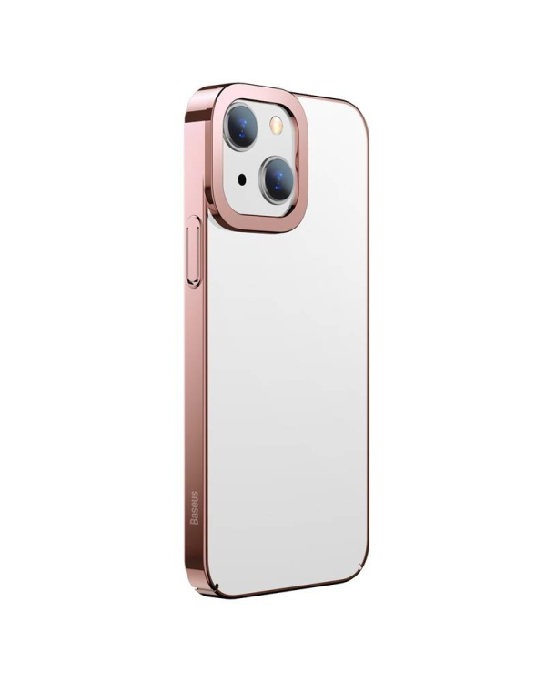 Baseus Glitter Transparent Case for iPhone 13 (pink)