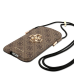 Guess Torebka na telefon GUHCP12L4GPSBR 6,7" brązowy|brown 4G Metal Logo
