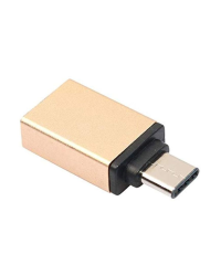 Fusion Универсальный OTG Адаптер Type-C на USB 3.0 Золотой