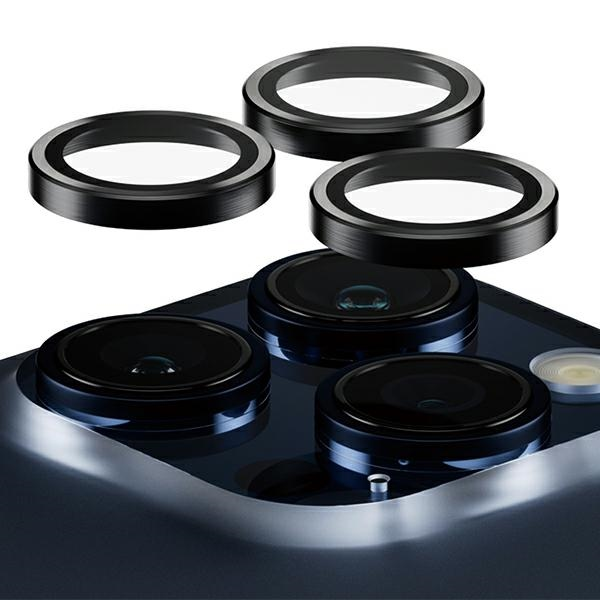 Обложка книги «PanzerGlass Hoops Camera iPhone 15 Pro 6.1" | 15 Pro Max 6.7" czarny|black 1139 camera lens protector hoop optic rings»