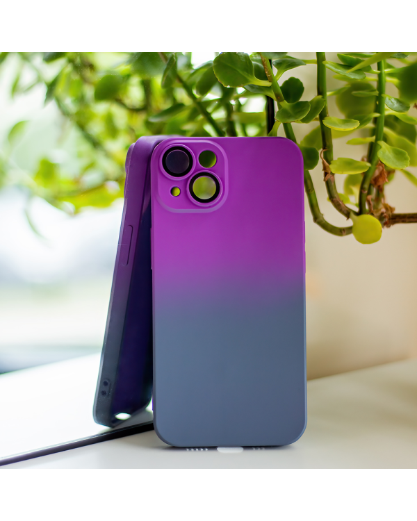 Fusion Neogradient case 2 силиконовый чехол для Samsung A526 | A525 | A528 Galaxy A52 5G | A52 4G | A52s фиолетовый синий