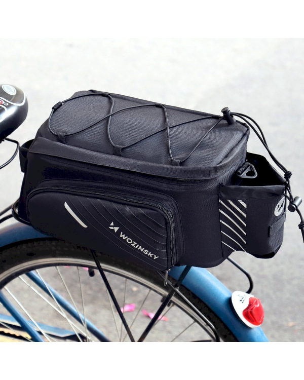 Дополнительное изображение книги «Wozinsky Bicycle Bike Pannier Bag Rear Trunk Bag with Shoulder Strap 9L black (WBB22BK)»