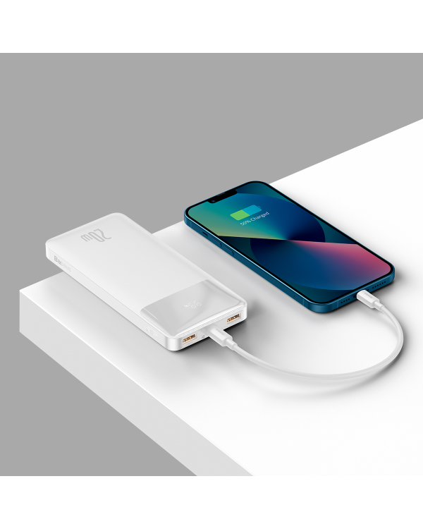 Powerbank Baseus Bipow 10000mAh, 20W (white)
