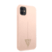 Guess Silicone Line Triangle Case for iPhone 11 Pink