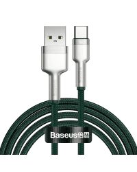 Baseus Cafule Series Metal Data USB - USB Typ C 40 W cable (10 V / 4 A) SCP (Huawei SuperCharge Protocol) 2 m green (CATJK-B06)