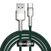 Baseus Cafule Series Metal Data USB - USB Typ C 40 W cable (10 V / 4 A) SCP (Huawei SuperCharge Protocol) 2 m green (CATJK-B06)