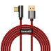 Cable USB to USB-C Baseus Legend Series, 66W, 2m (red)