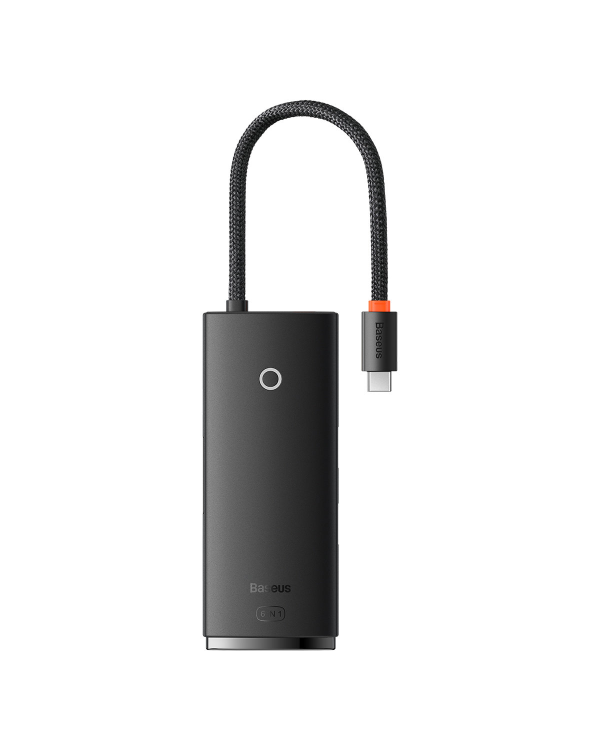 Дополнительное изображение книги «Baseus Lite Series Hub 6w1 USB-C to 2x USB 3.0 + USB-C + HDMI + SD|TF (black)»