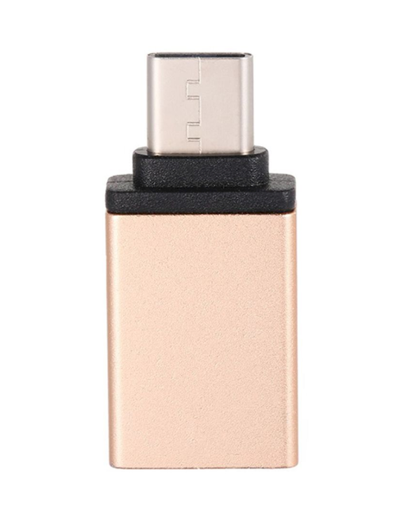 Fusion Универсальный OTG Адаптер Type-C на USB 3.0 Золотой