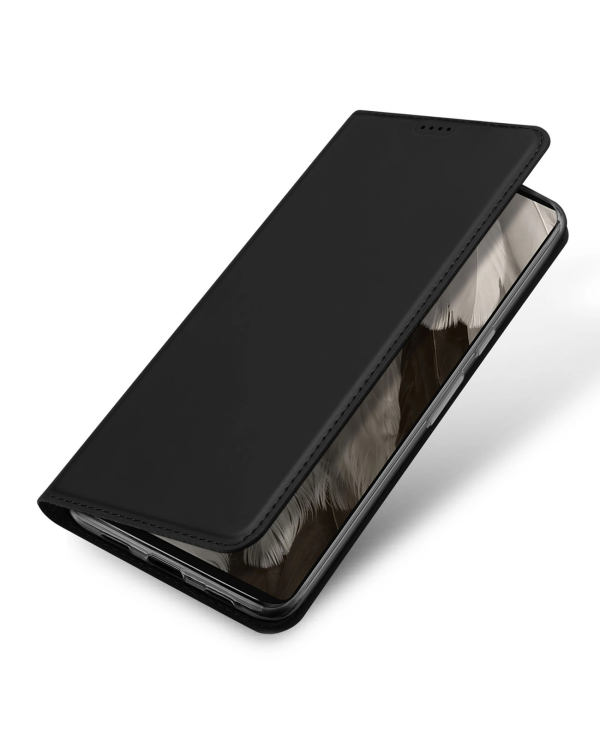 Dux Ducis Skin Pro Case for Google Pixel 7a Flip Card Wallet Stand Black