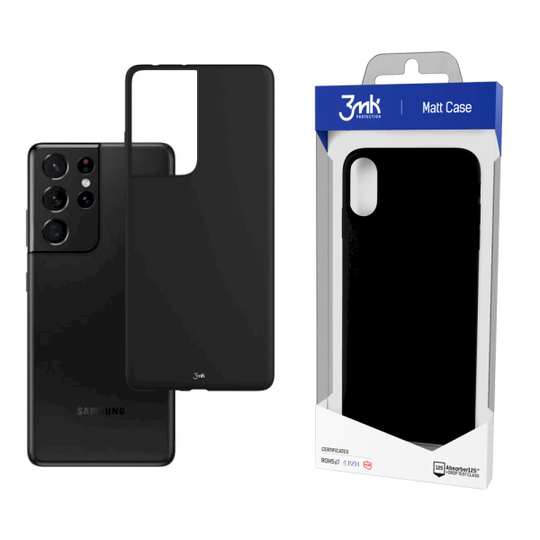 Обложка книги «Samsung Galaxy S21 Ultra 5G - 3mk Matt Case black»