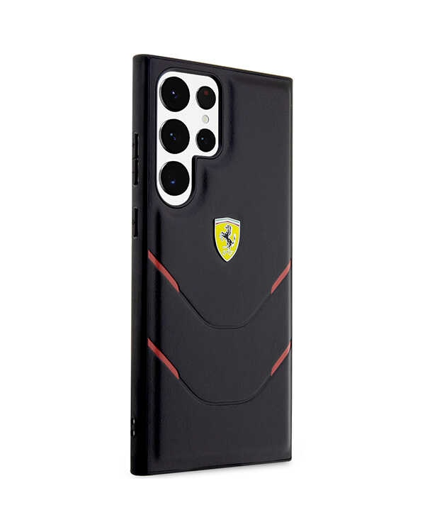 Ferrari FEHCS23LPBAK S23 Ultra S918 czarny|black hardcase Hot Stamp Lines