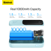 Baseus Qpow power bank 10000mAh built-in USB Type-C cable 22.5W Quick Charge SCP AFC FCP blue (PPQD020103)