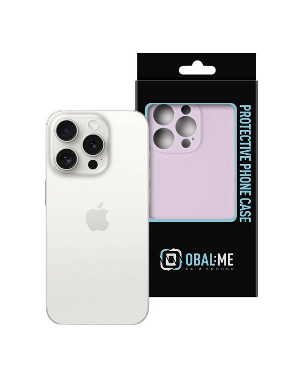 OBAL:ME Матовый TPU чехол для Apple iPhone 15 Pro фиолетовый