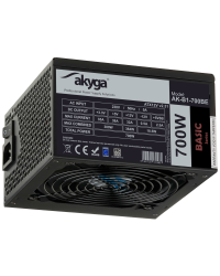 Блок питания ATX 700W Akyga AK-B1-700BE BLACK EDITION P4+4 PCI-E 6 pin i 6+2 pin 5x SATA PPFC FAN