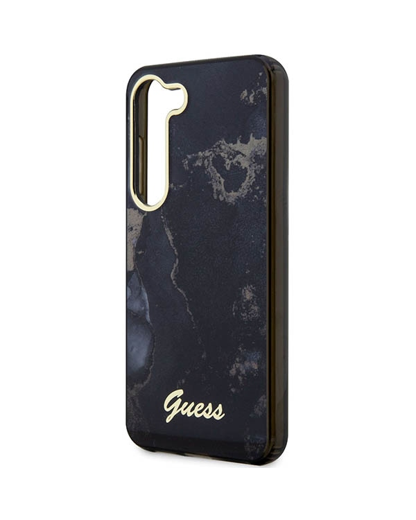 Guess GUHCS23SHTMRSK S23 S911 czarny|black hardcase Golden Marble Collection