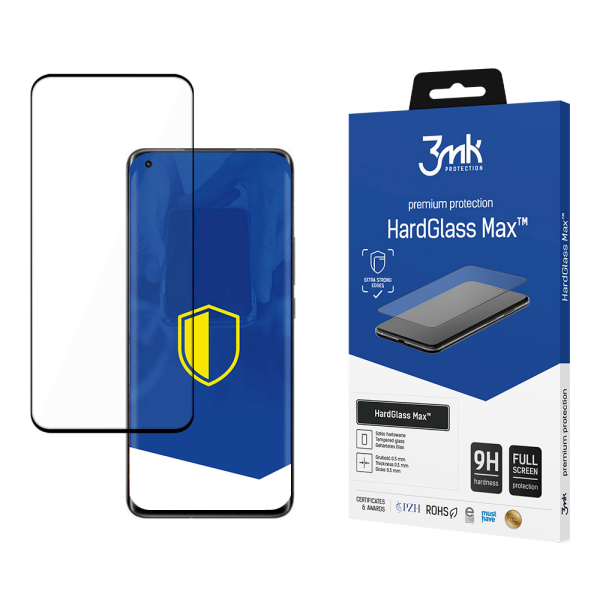 Обложка книги «Xiaomi Mi 11 Pro 5G Black - 3mk HardGlass Max™ screen protector»