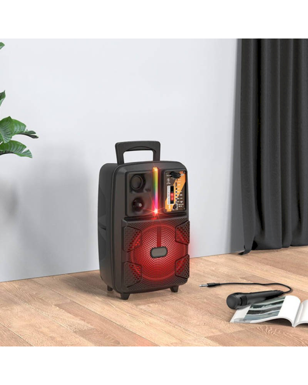 Портативная колонка KAKU KSC-475 Karaoke 10W / 1800mAh / микрофон черная