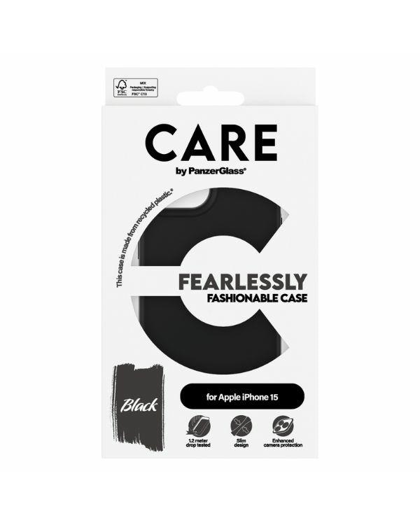 CARE by PanzerGlass Fearlessly Fashionable Case iPhone 15 6,1" czarny|black 1429