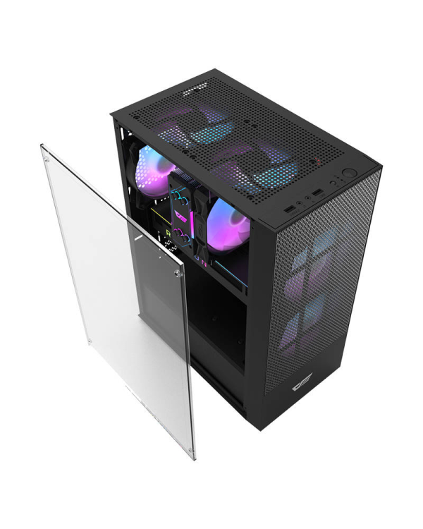 Darkflash A290 computer case + 3 fans (black)