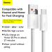 Кабель USB Baseus Dynamic Series - USB Type C 100W 1m белый (CALD000602)