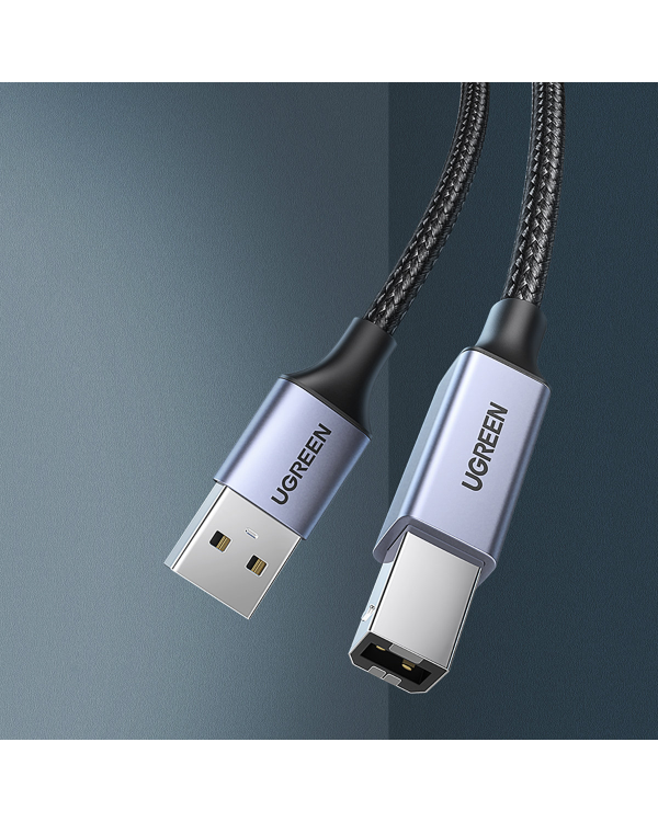 Ugreen uSB Type B Printer Cable (Male) - USB 2.0 (Male) 480 Mbps 5m Black (US369 90560)