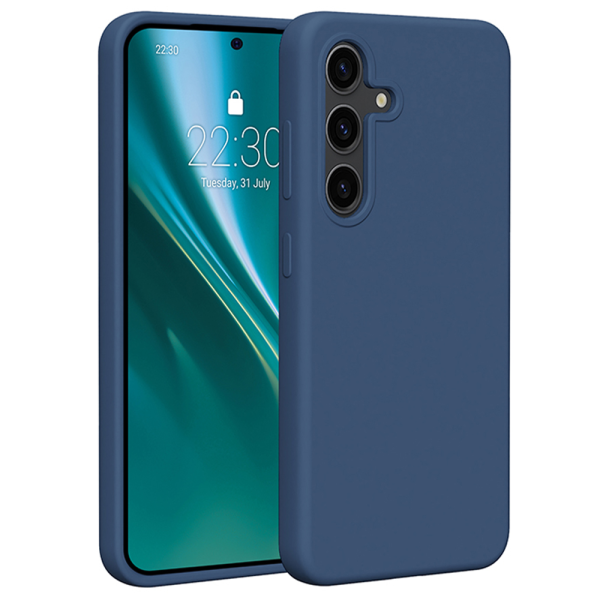 Etteri Silicone case for Samsung Galaxy S25 dark blue