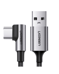 Ugreen USB - USB Type C angled cable 2m 3A gray (50942)