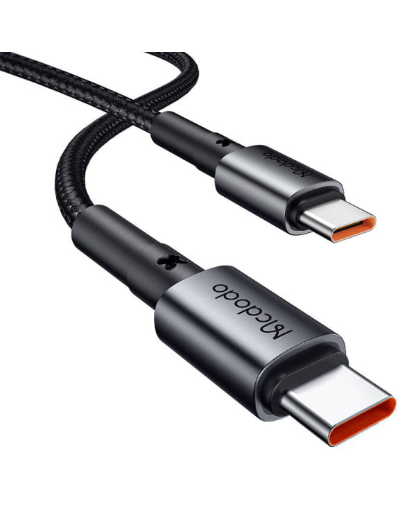 Car Charger McDodo CC-7493 65W With Mini White USB-C Cable With E-mark Chip 1m 100W (black)