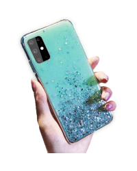 Fusion Glue Glitter Back Case Силиконовый чехол для Huawei P40 Lite / Nova 7i / Nova 6 SE Зеленый