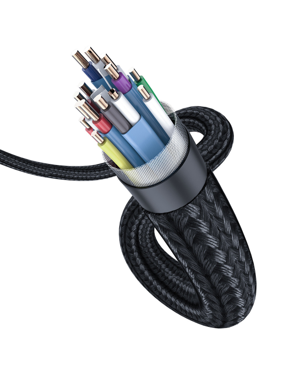 Baseus Enjoyment adapter cable HDMI cable 4K60Hz 1.5m dark gray