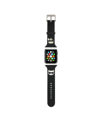 Karl Lagerfeld Karl and Choupette Watch Strap for Apple Watch 38/40mm Black
